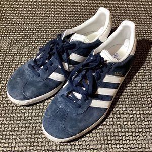 Adidas Shoes | Collegiate Navy and White Adidas Gazelle | Color: Blue/White | Size: Womens 9.5 | Lotterywinners's Closet